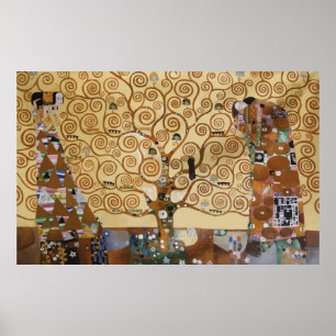 Póster Árbol de Gustavo Klimt de la vida
