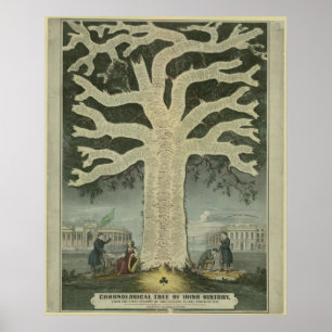 Póster Árbol de historia irlandesa