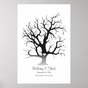 Póster Árbol de huellas dactilares 40"x60"