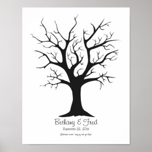 Póster Árbol de huellas dactilares C - 11"x14"