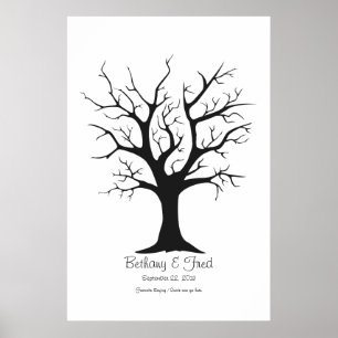 Póster Árbol de huellas dactilares C - 24" x 36"