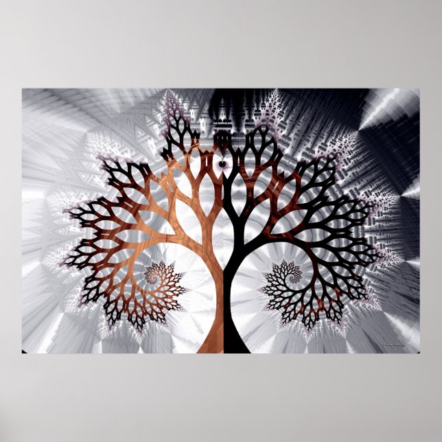 Póster Árbol de invierno (Frente)