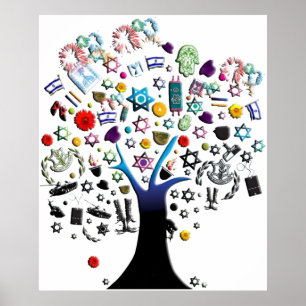 Póster Árbol de Israel
