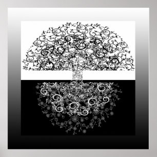 Póster Árbol de la balanza de la vida