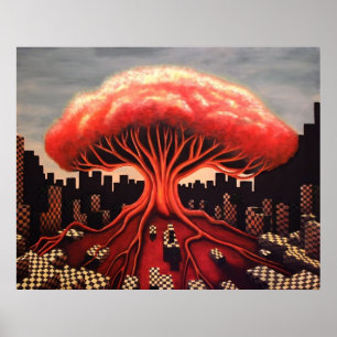 Póster Árbol de la bomba atómica