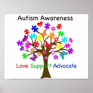 Póster Árbol de la conciencia del autismo