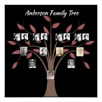 Árbol de la familia fotográfica de cuatro generaci