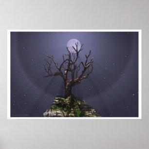 Póster Árbol de la luna