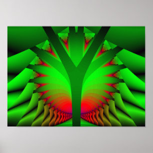 Póster Árbol de la luz