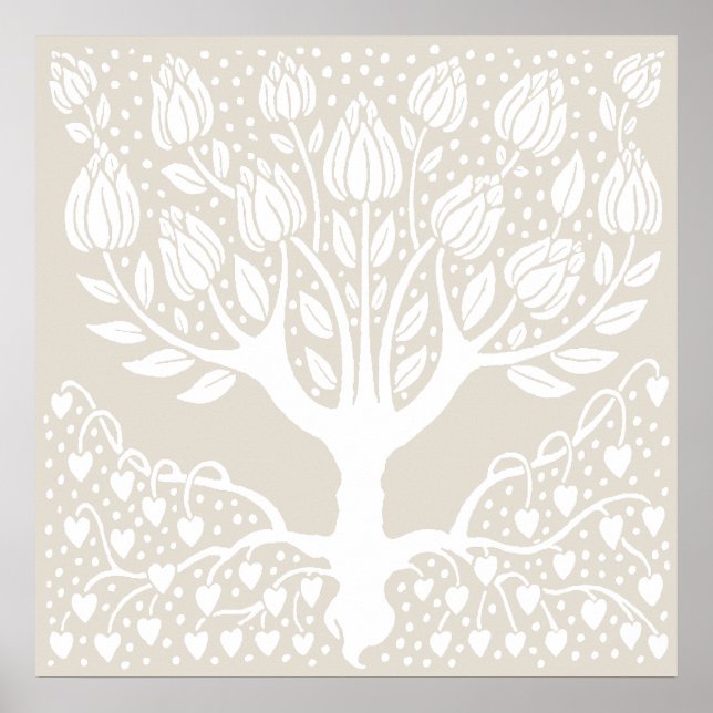 Póster Árbol de la Magnolia por Aubrey Beardsley (Frente)