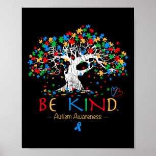 Póster Arbol De La Vida Autismo Conciencia Mes Rompecabez