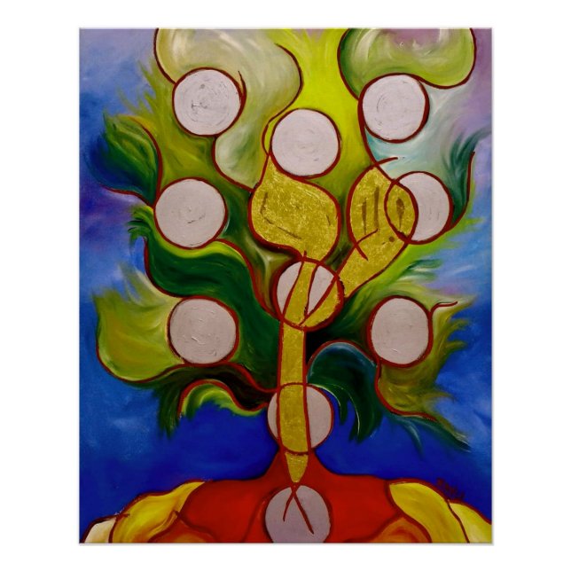 Póster Árbol de la vida - Etz Hachayim (Anverso)