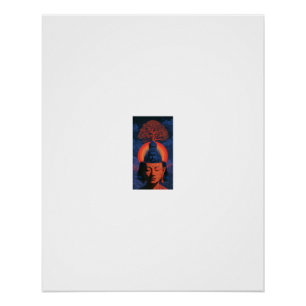 Póster Árbol de la Vida Meditación Buda