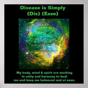 Póster Árbol de la vida y de la salud