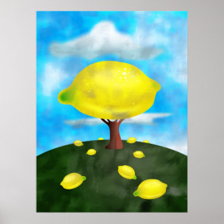 Póster Árbol de limón