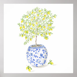 Póster Árbol de limón acuático