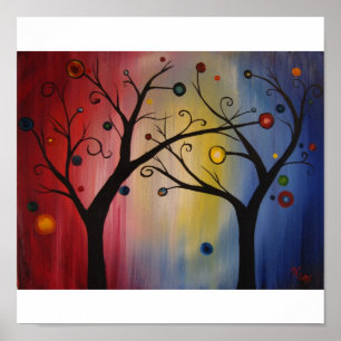 Póster Árbol de luces