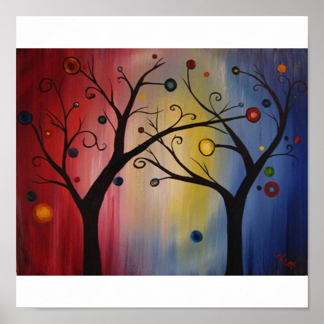 Póster Árbol de luces (Frente)