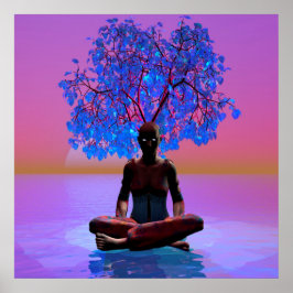 Póster Árbol de meditación