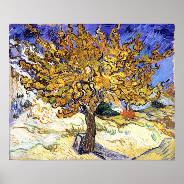 Póster Árbol de mora, Vincent van Gogh (Frente)