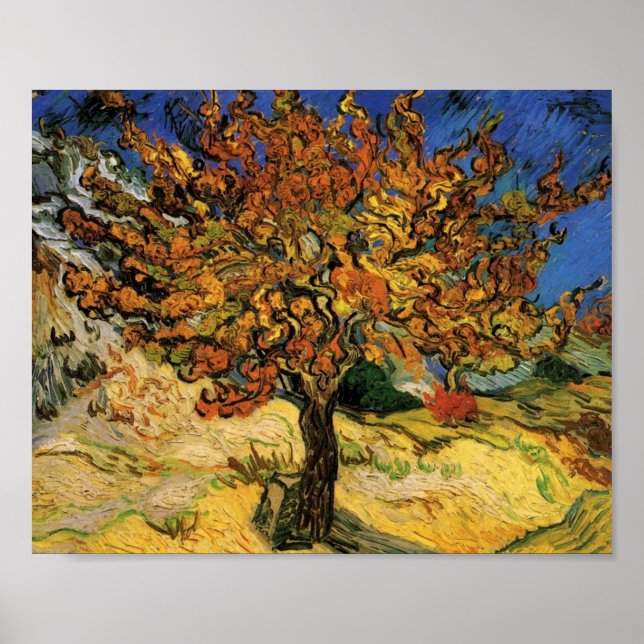 Póster Árbol de moras (F637) Bella Artes Van Gogh (Frente)