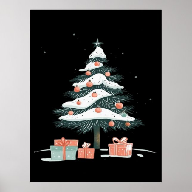 Póster árbol de Navidad (Frente)