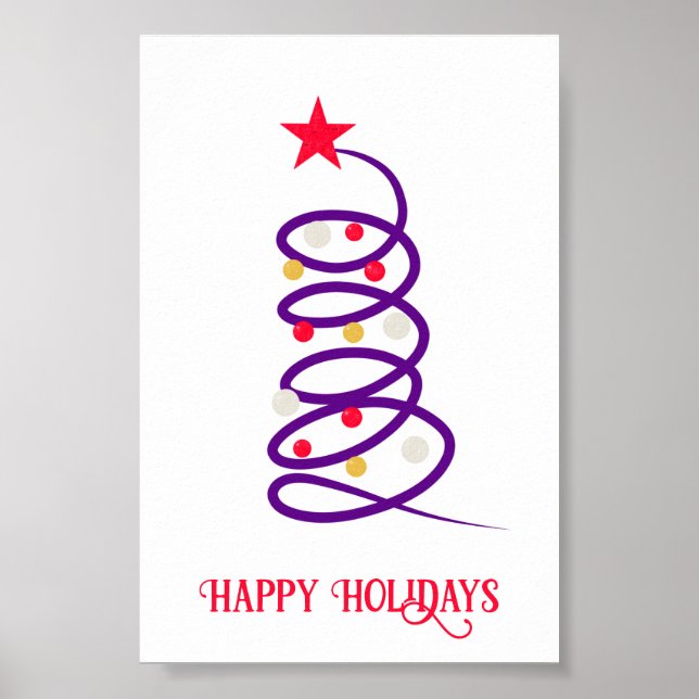 Póster árbol de Navidad (Frente)