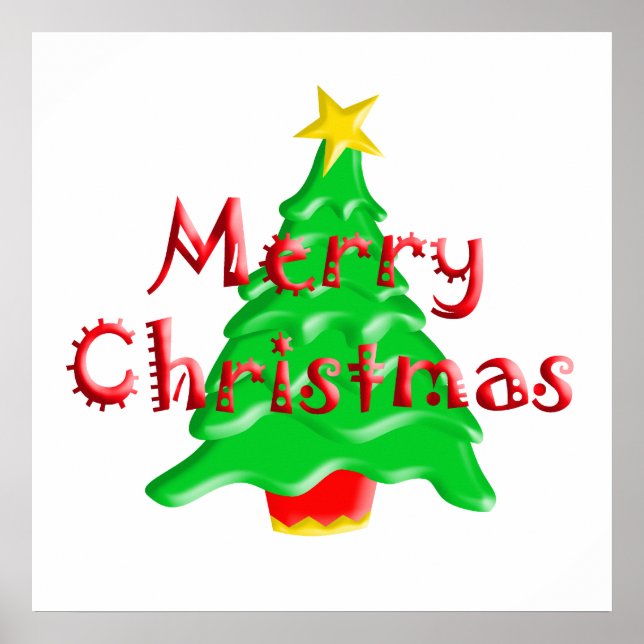 Póster Árbol de navidad (Frente)