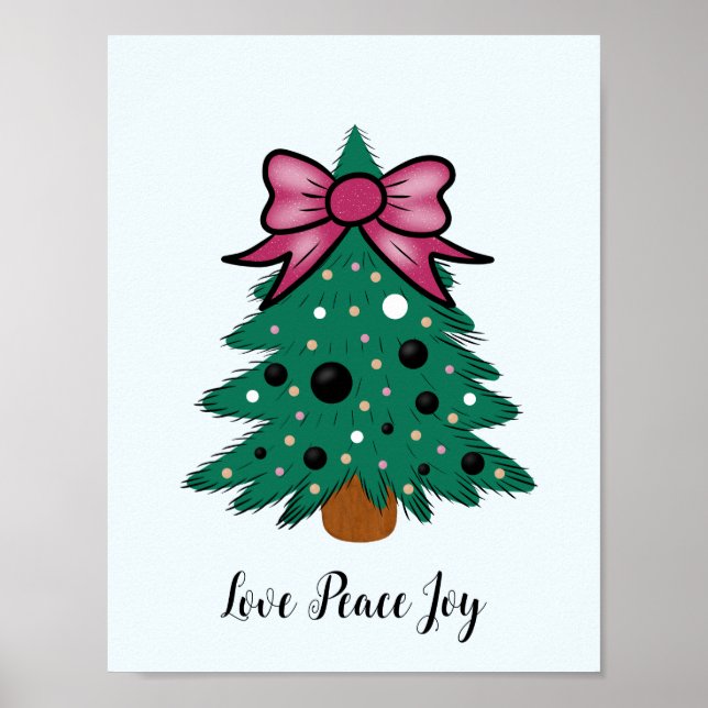 Póster árbol de Navidad (Frente)