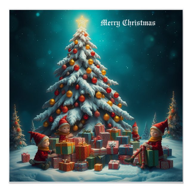 Póster Árbol de Navidad (Anverso)