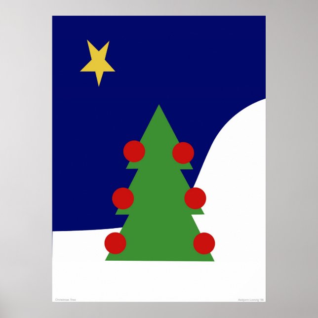 Póster Árbol de Navidad (Frente)