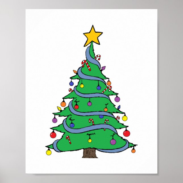 Póster Árbol de Navidad 34 (Frente)