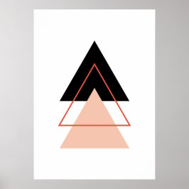 Póster Árbol de Navidad abstracto