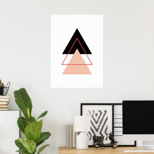 Póster Árbol de Navidad abstracto