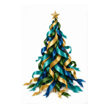 Árbol de Navidad con Cintas
