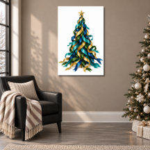 Árbol de Navidad con Cintas