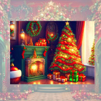 Árbol de Navidad de estilo tradicional vintage