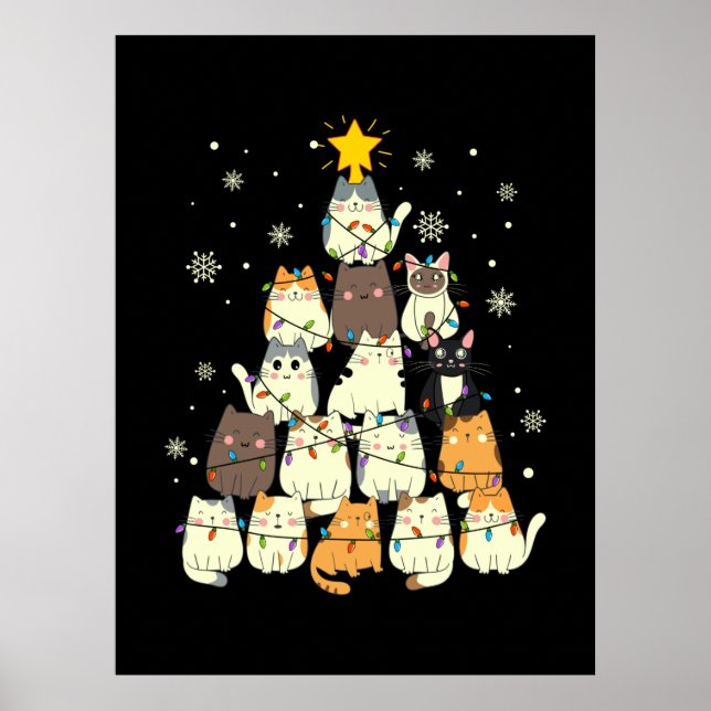 Póster Árbol de navidad de Feliz Navidad (Frente)
