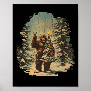 Póster Árbol de Navidad de pie grande enciende Tarot Xmas