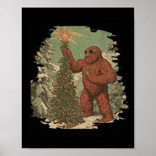 Póster Árbol de Navidad de pie grande enciende Tarot Xmas