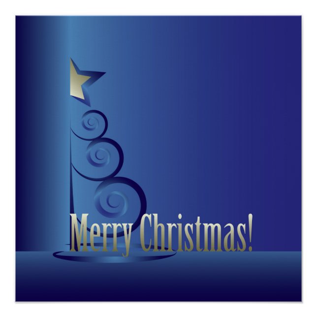 Póster Árbol de Navidad de Sapphire (Anverso)