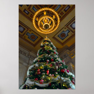 Póster Árbol de Navidad de Union Station