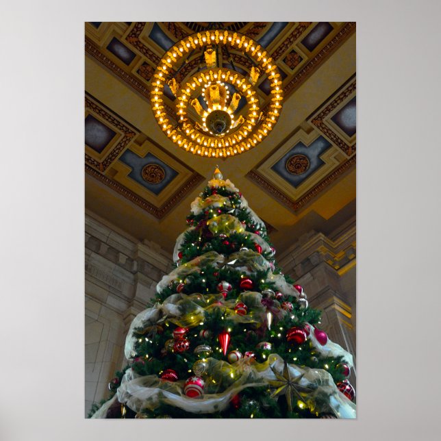 Póster Árbol de Navidad de Union Station (Frente)