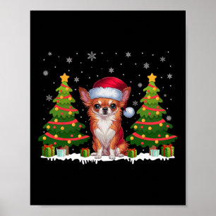 Póster Árbol de navidad enciende a Navidades de Perro San