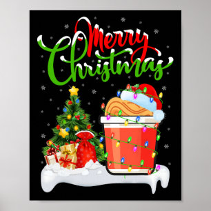 Póster Árbol de navidad enciende fideos de la Copa de Com