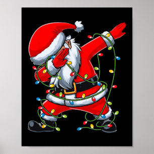 Póster Árbol de Navidad enciende niños Chicas navideños