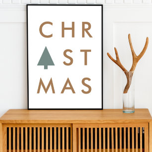 Póster Árbol de Navidad | Escandinavia Minimalista modern