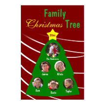 Árbol de Navidad familiar Keepsake Personalizado P