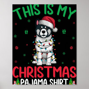 Póster Árbol de Navidad feo ilumina a Navidades de perro 