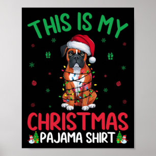 Póster Árbol de Navidad feo ilumina a Navidades de perro 